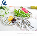 Dinnerware Round Shape Table Dishes With Polka Dot